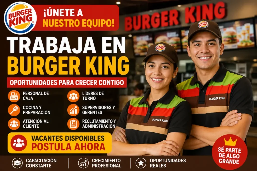 trabaja en burger kin